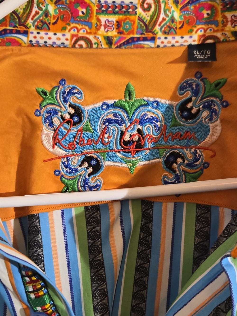 Robert Graham Multicolor Vertical Stripe Button-Down Shirt - Picture 3 of 5